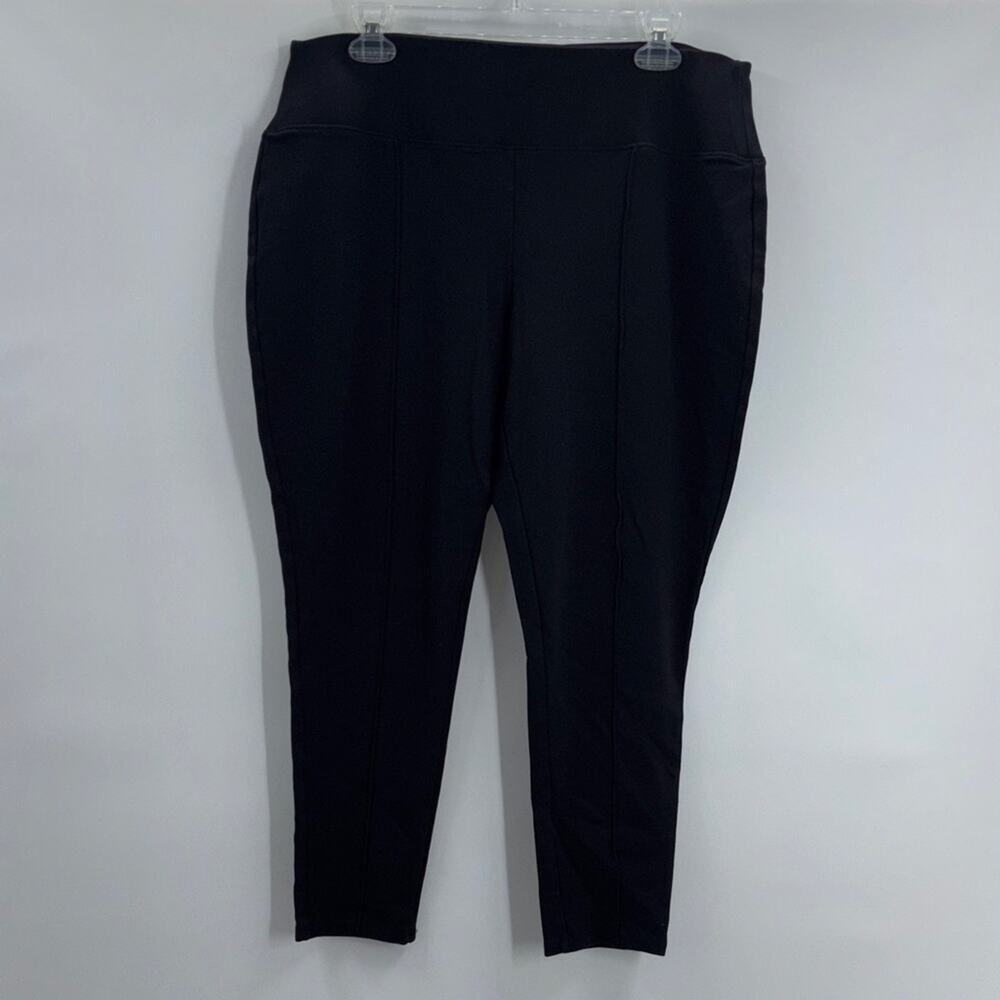 Apt 9 Women's Black Cropped Leggings Pants XLS Casual Travel Workwear Curvy